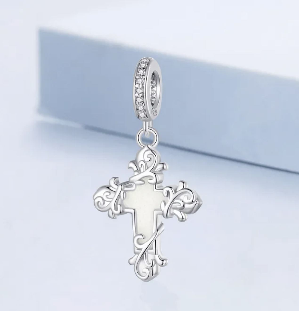 Luminous Sterling Silver Cross Pendant